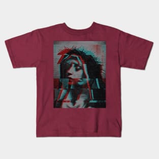 Vaporwave Weeping Mary Kids T-Shirt